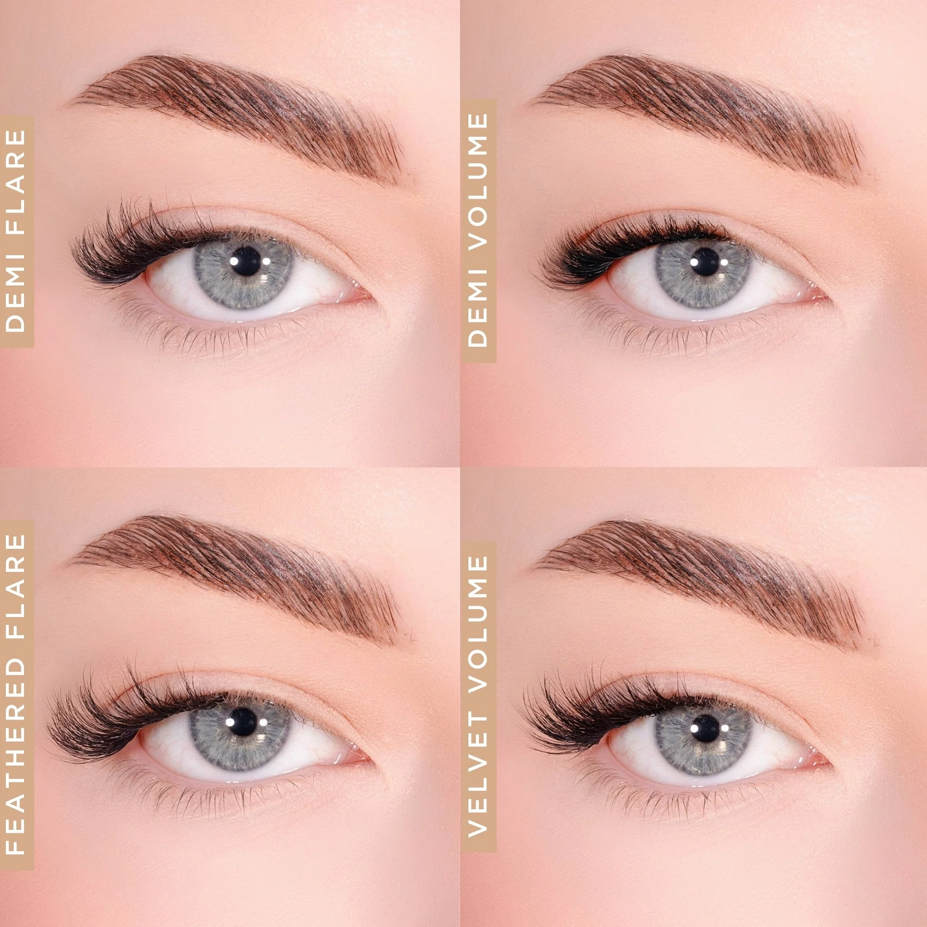 Demi Flare Pre-Glued Half Lashes Set - Image 6